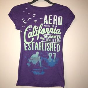 Purple Aeropostale T-Shirt Size Medium